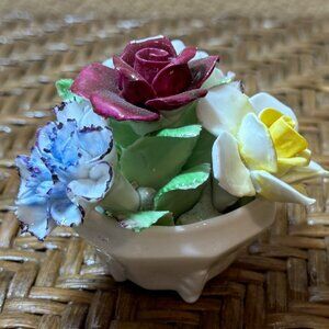Vintage Royal Doulton Bone China Floral Bouquet Figurine 50's